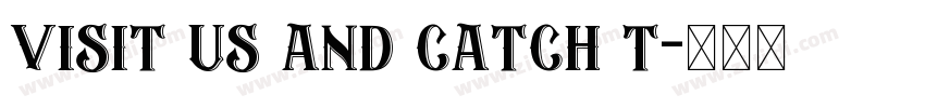 Visit us and catch t字体转换
